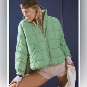 Free people pippa packable jacket xs Jaqueline verde